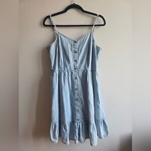 Japna - Light Blue Button-Down Sundress - Size Large